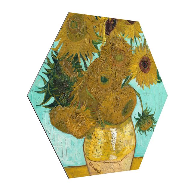 Kunst stilarter pointillisme Vincent van Gogh - Sunflowers