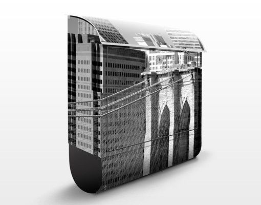 Postkasser sort og hvid New York Landmark II