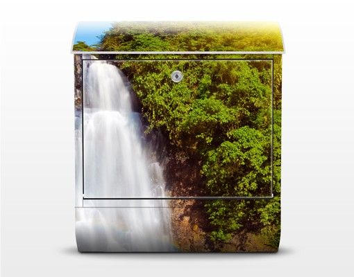 Postkasser grøn Waterfall Romance