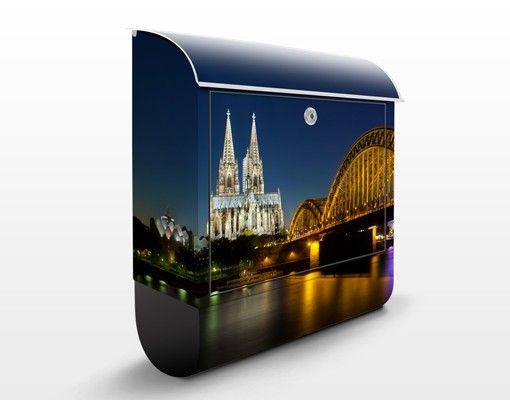 Postkasser Cologne At Night
