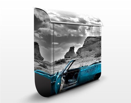 Postkasser landskaber Turquoise Cadillac