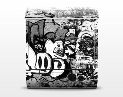 Postkasser sort Graffiti Art