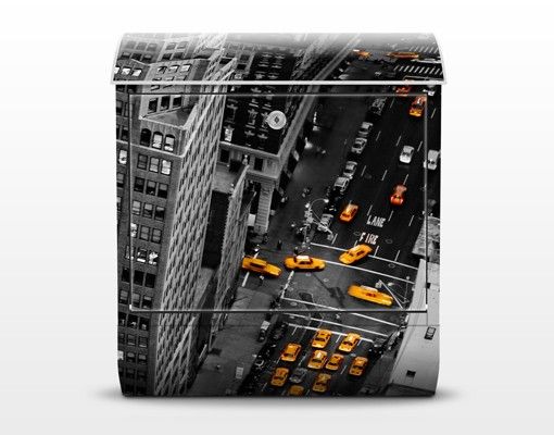 Postkasser sort Taxi Lights Manhattan
