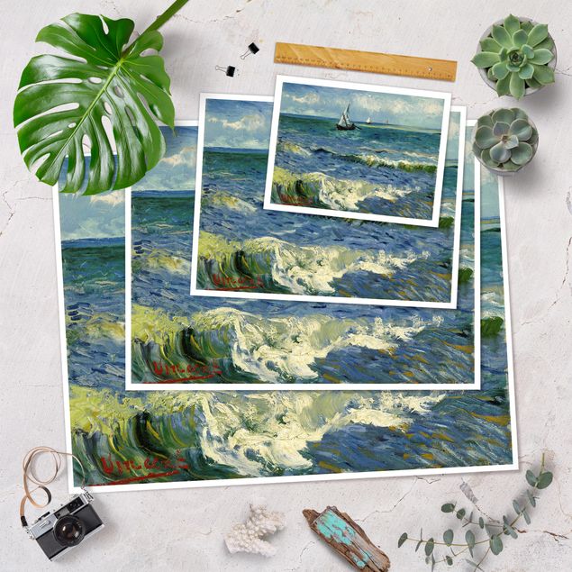 Billeder hav Vincent Van Gogh - Seascape Near Les Saintes-Maries-De-La-Mer