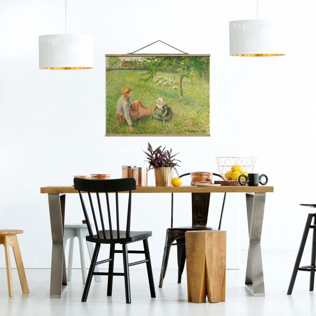 Kunst stilarter pointillisme Camille Pissarro - The Geese Pasture