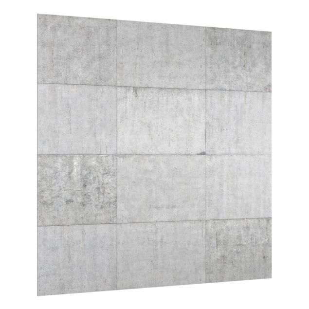 Stænkplader glas stenlook Concrete Tile Look Grey