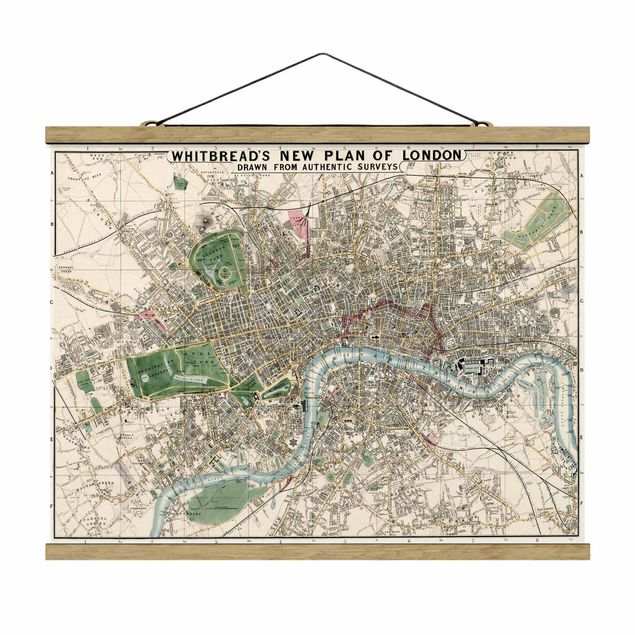 Billeder verdenskort Vintage Map London