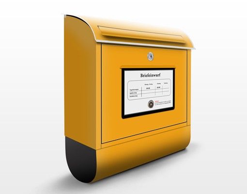 Postkasser gul Mailbox