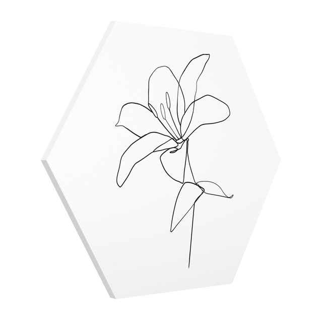 Billeder blomster Line Art Flower Black White