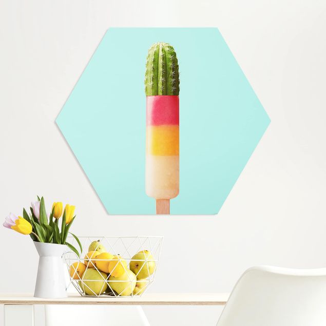 køkken dekorationer Popsicle With Cactus