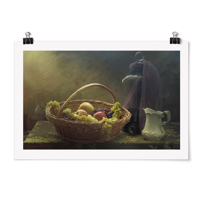 Billeder moderne Still Life With Fruit Basket