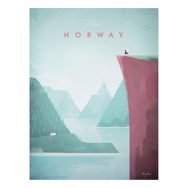 Billeder bjerge Travel Poster - Norway