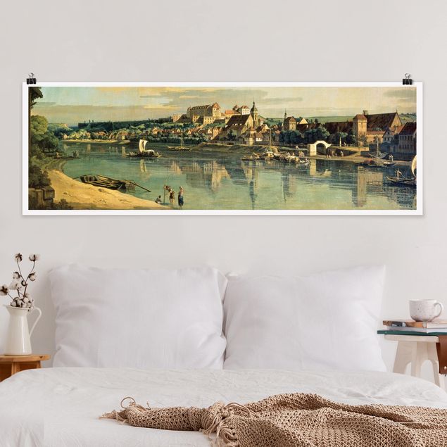 Kunst stilarter barok Bernardo Bellotto - View Of Pirna