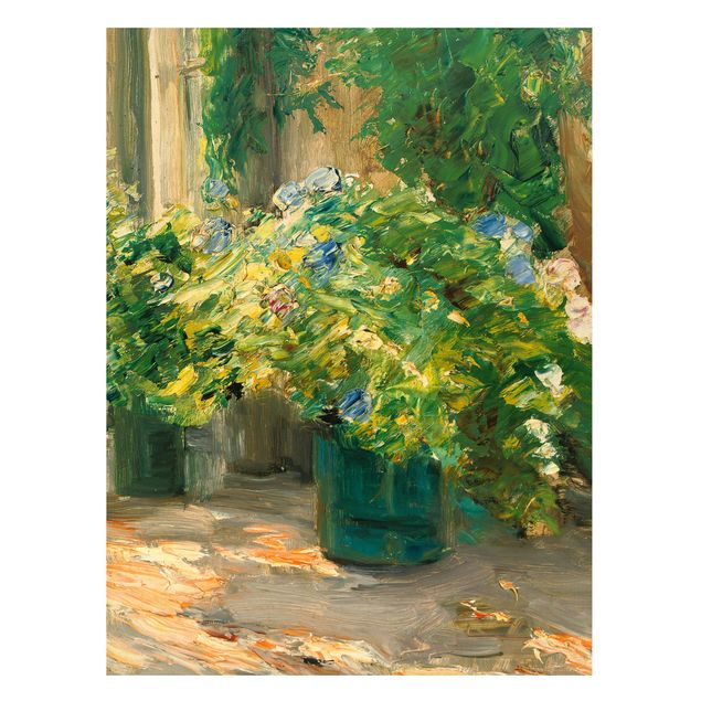 Kunst stilarter impressionisme Max Liebermann - Flower Pots In Front Of The House