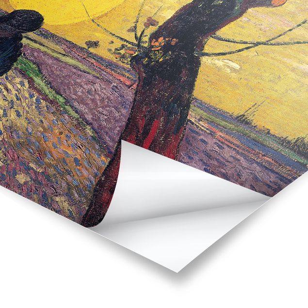 Billeder kunsttryk Vincent Van Gogh - Sower With Setting Sun