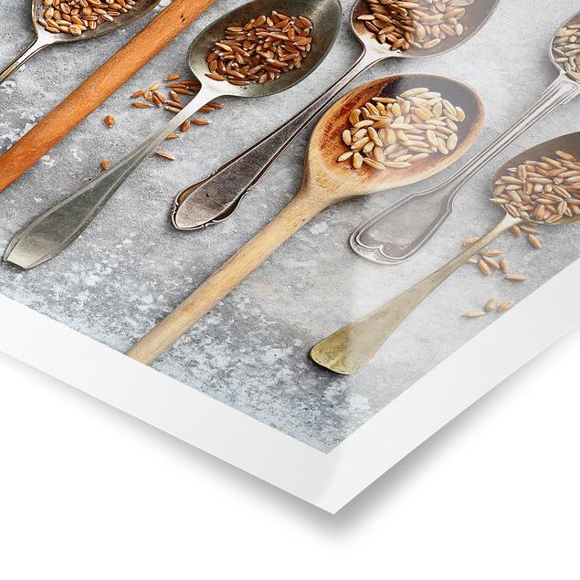 Plakater Cereal Grains Spoon
