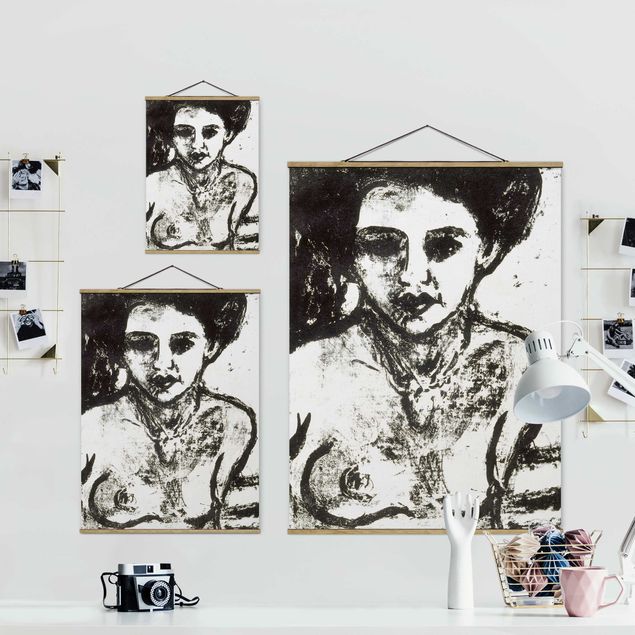Billeder sort og hvid Ernst Ludwig Kirchner - Artist's Child