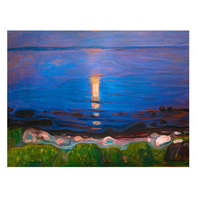 køkken dekorationer Edvard Munch - Summer Night By The Beach