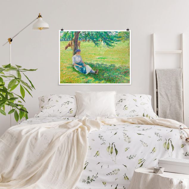 Kunst stilarter pointillisme Camille Pissarro - Cowgirl, Eragny