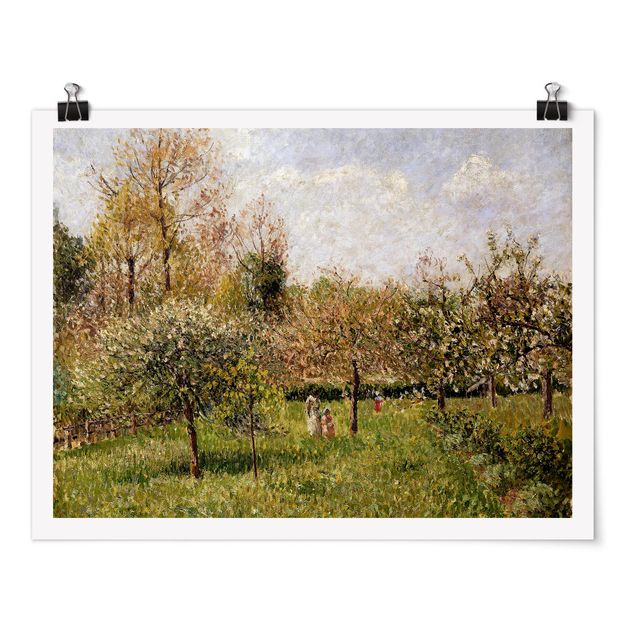 Kunst stilarter post impressionisme Camille Pissarro - Spring In Eragny