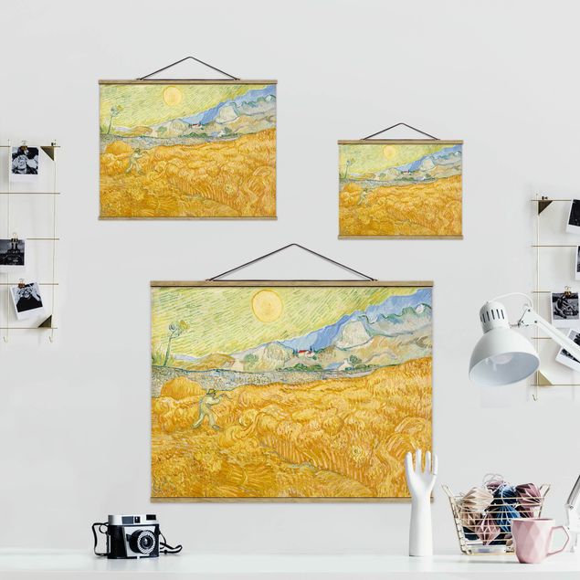 Billeder landskaber Vincent Van Gogh - The Harvest, The Grain Field