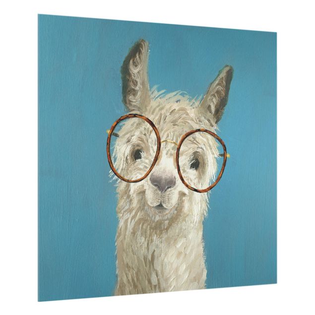 Stænkplader glas Lama With Glasses I