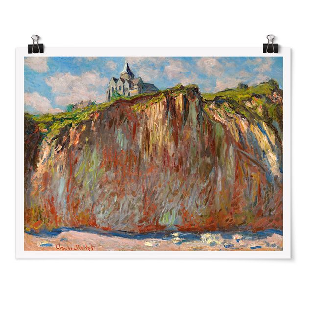Billeder landskaber Claude Monet - The Church Of Varengeville In The Morning Light