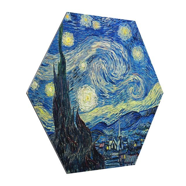 Kunst stilarter post impressionisme Vincent Van Gogh - The Starry Night