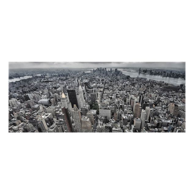 Spritzschutz Glas - Blick über Manhattan - Panorama - 5:2