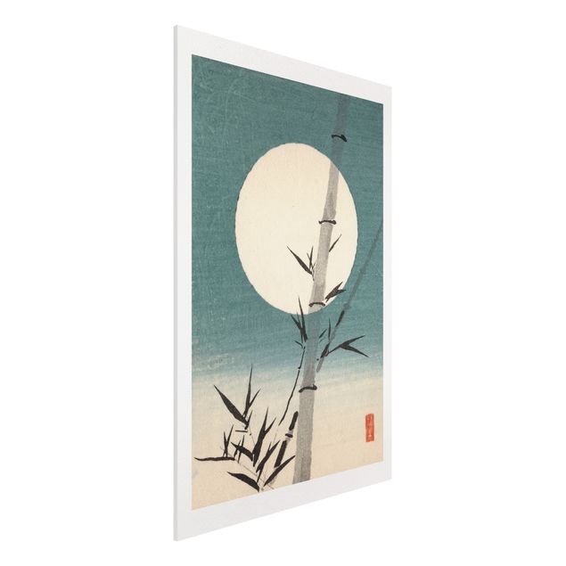 køkken dekorationer Japanese Drawing Bamboo And Moon