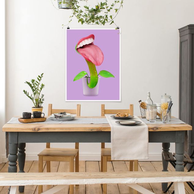 Plakater blomster Carnivorous Plant With Mouth
