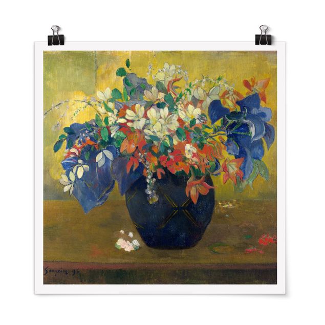Kunst stilarter Paul Gauguin - Flowers in a Vase