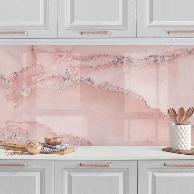 køkken dekorationer Colour Experiments Marble Light Pink And Glitter