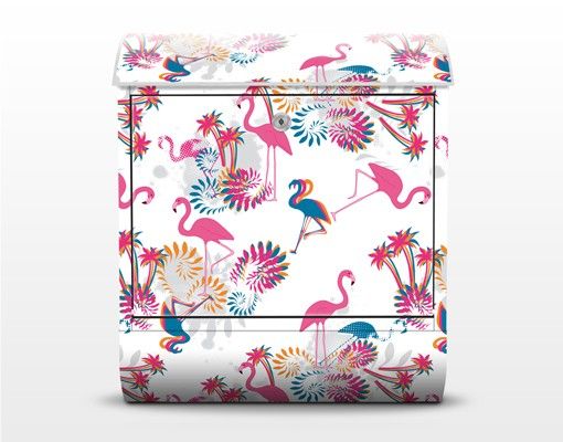 Postkasser Flamingo Designmuster