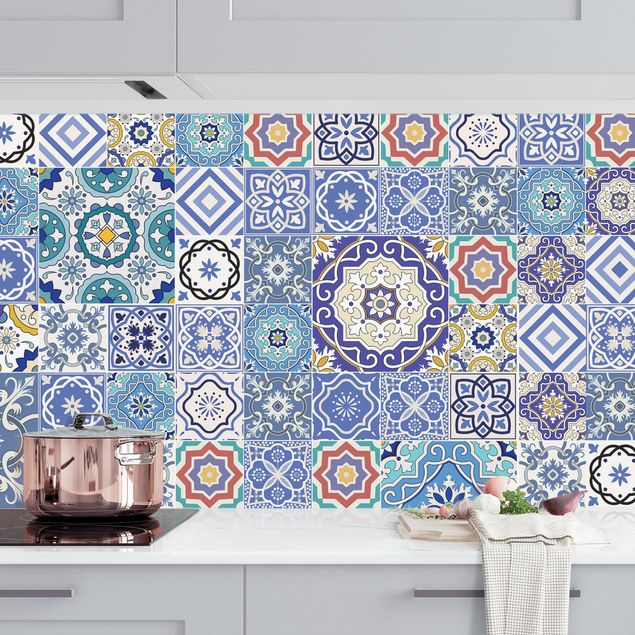 køkken dekorationer Backsplash - Elaborate Portoguese Tiles