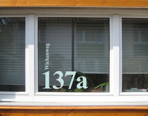 køkken dekorationer No.UL1032 Customised text Street And House Number