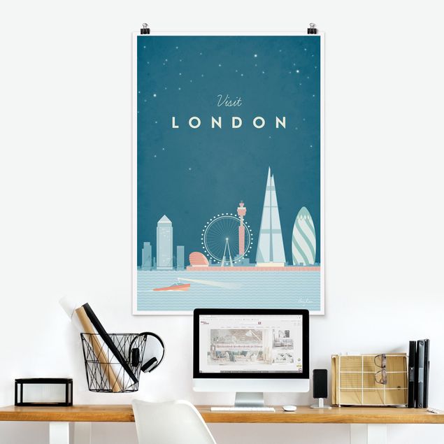 køkken dekorationer Travel Poster - London