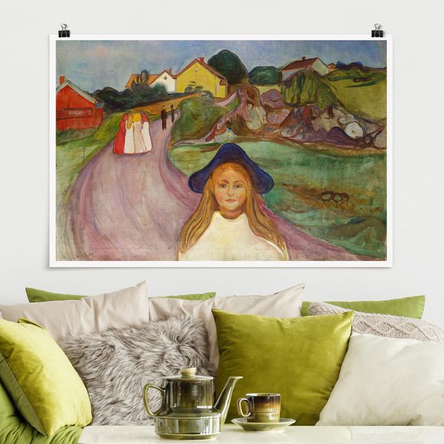 Kunst stilarter ekspressionisme Edvard Munch - White Night