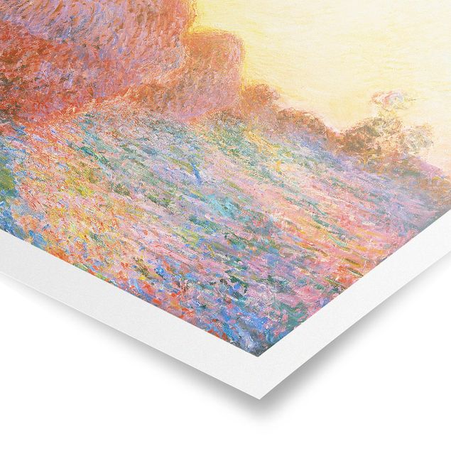 Plakater kunsttryk Claude Monet - Haystack In Sunlight