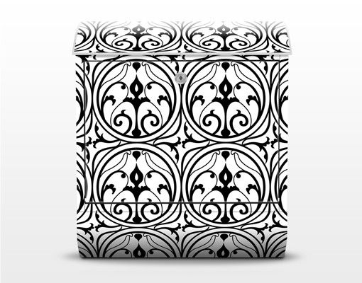Postkasser Ornamental Circles Design Pattern 39x46x13cm