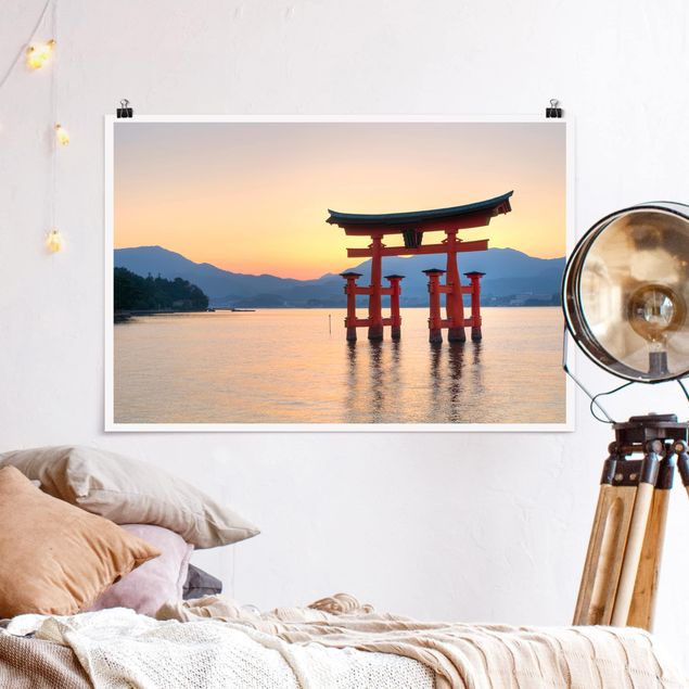 Billeder Asien Torii At Itsukushima