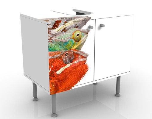 Underskabe til vask Colourful Chameleon