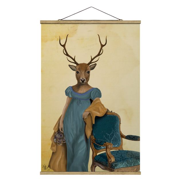 Billeder barok Animal Portrait - Deer Lady