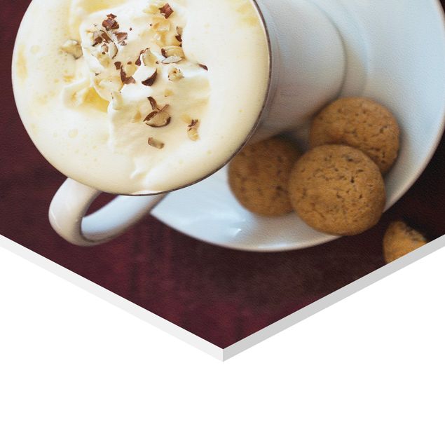 Sekskantede billeder Hot Chocolate With Cream