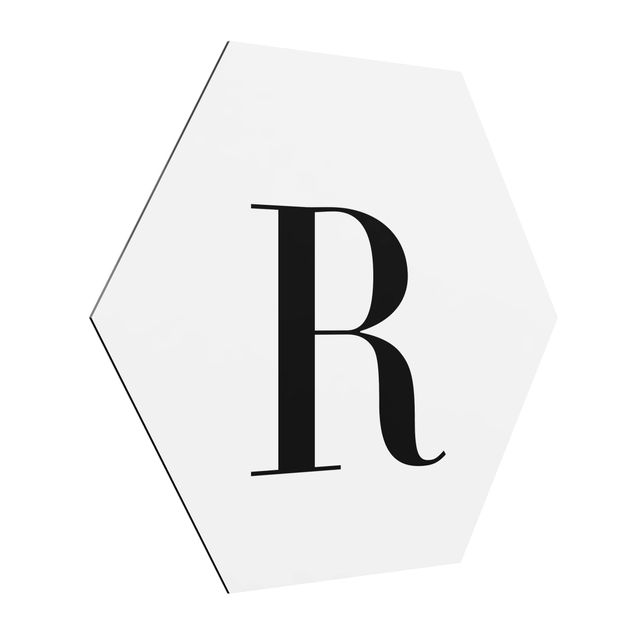 Billeder moderne Letter Serif White R