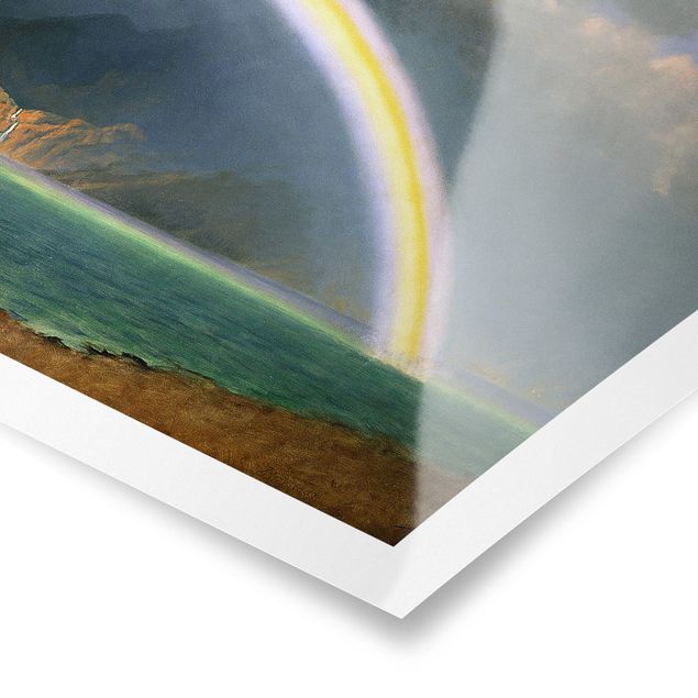 Plakater landskaber Albert Bierstadt - Rainbow over the Jenny Lake, Wyoming