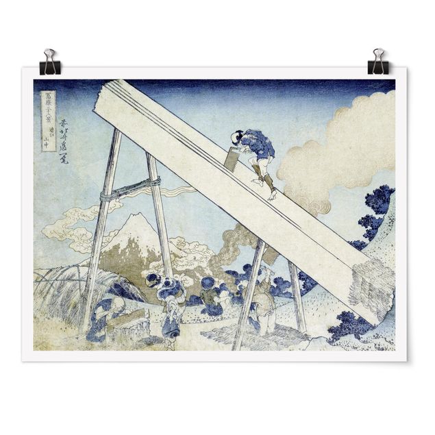 Billeder landskaber Katsushika Hokusai - In The Totomi Mountains