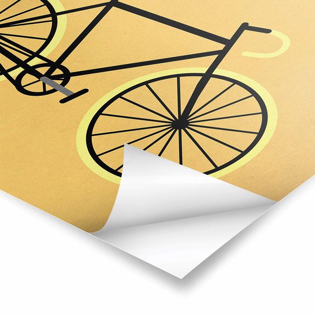 Billeder Kubistika Bicycle In Yellow