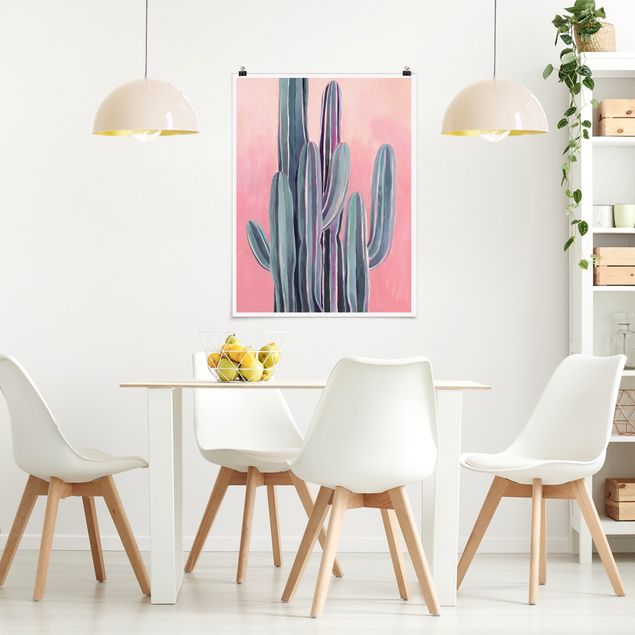 Billeder blomster Cactus In Licht Pink II