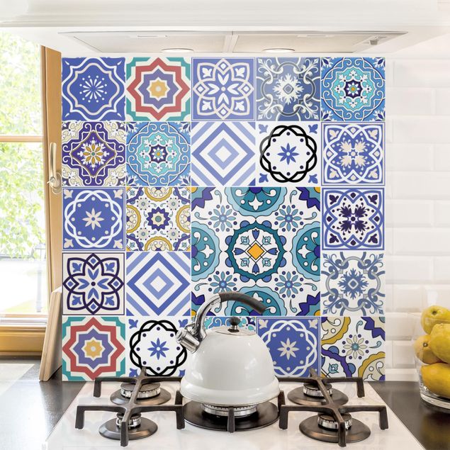 køkken dekorationer Mirror Tiles - Elaborate Portuguese Tiles